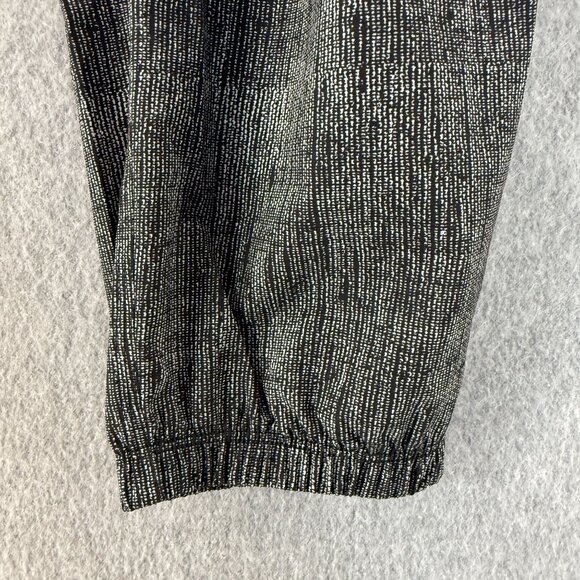 Lululemon Athletica Womens Size 4 Black White Cropped Jogger Pants Elastic Waist - Picture 5 of 14